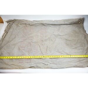 USDA Agricultural Marketing Service Bag Blue Tan Striped Ticking Vintage Fair
